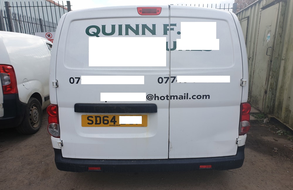 Nissan NV200 Acenta DCI Bumper rear